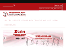 Tablet Screenshot of physiotherapie-schoenherr.de